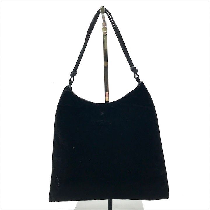 PRADA プラダ ベロア ハンド バッグ ブラック ミニ レディース ブランド 鞄 カバン k5563