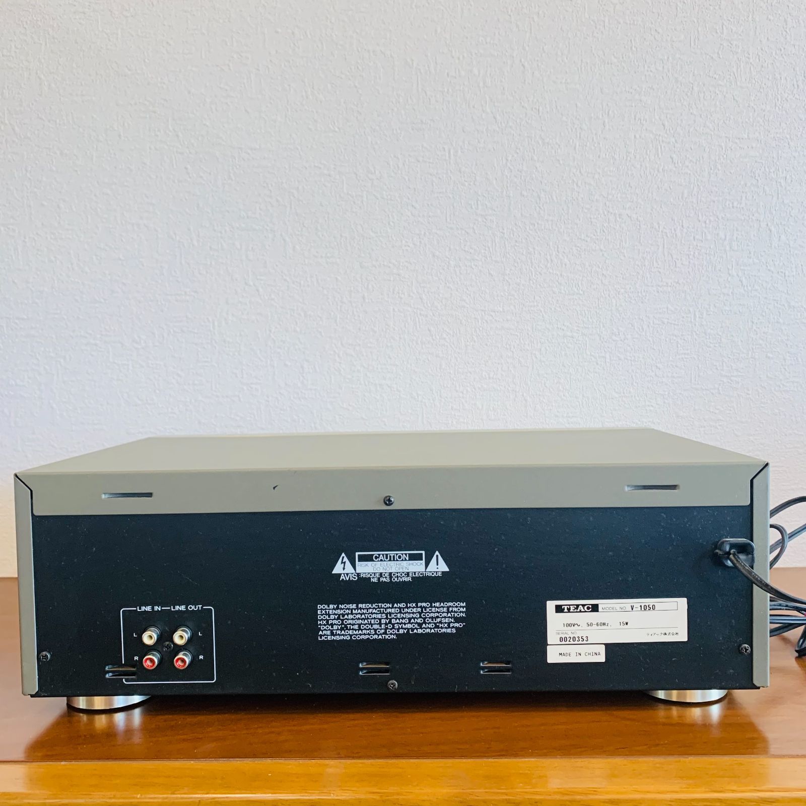 TEAC ステレオカセットデッキ V-1050 ティアック【ジャンク品