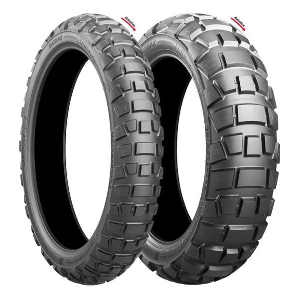 2営業日で発送 BRIDGESTONE ブリヂストン バイクタイヤ BATTLAX ADVENTURECROSS AX41 フロント 100 90-18 M C 56P チューブレスタイ