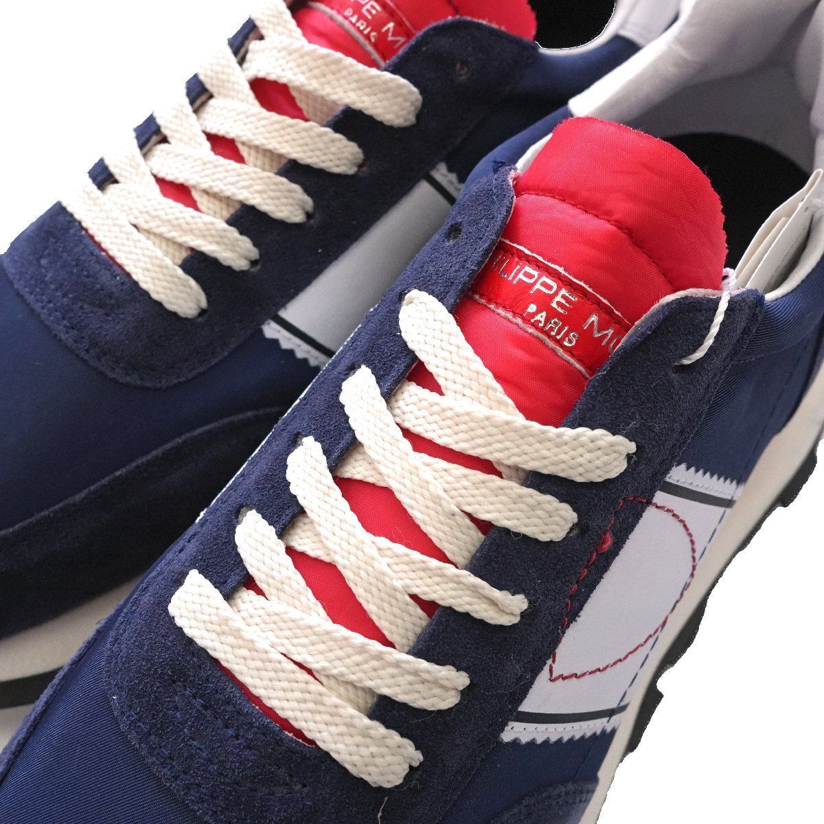 2025フィリップモデル TOUR LOW レザーコンビスニーカー 紺 2025◇最新作◇ PHILIPPE MODEL ◇フィリップモデル◇TOUR LOW