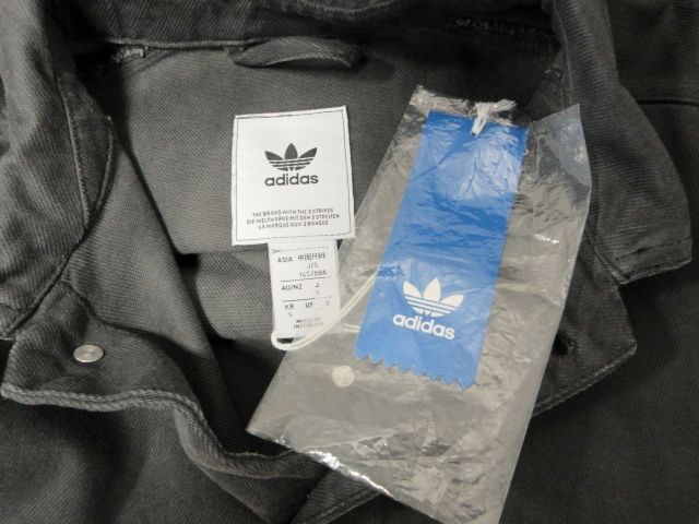 【未使用】adidas Originals アディダスオリジナルス ジャケット デニムジャケット コットン 綿 Gジャン 無地 シンプル グレー系 GN3292