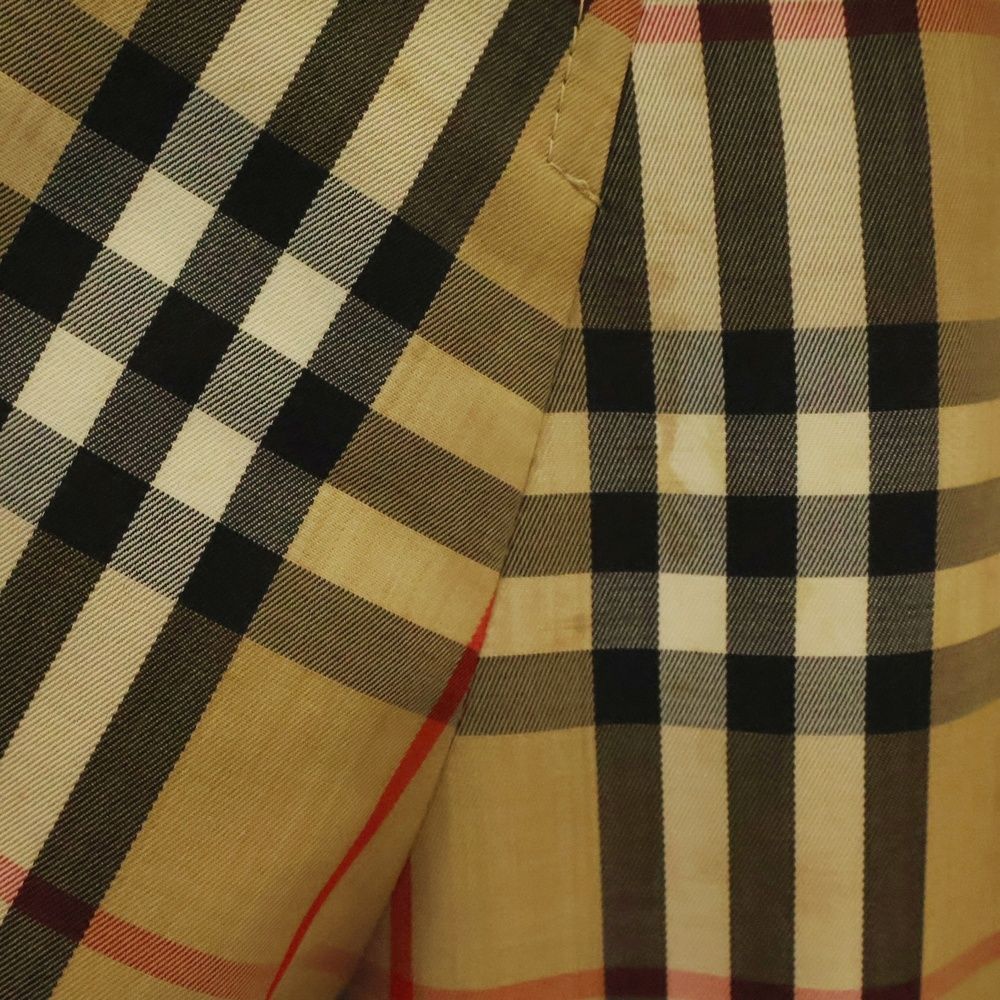 BURBERRY (バーバリー) ナイロン ノヴァチェック カーコートジャケット