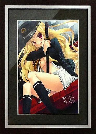 アニメムック　付属品付)ミヤスリサ ジークレー 「Brave Heart」(直筆サイン/シリアルナンバー入り) 中古】セル画・原画 付属品付)ミヤスリサ ジークレー 「Brave