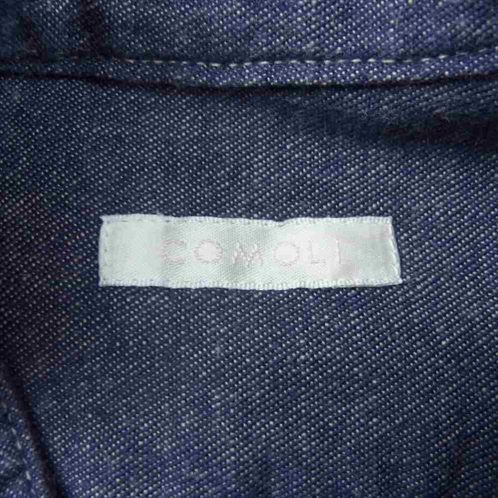 COMOLI コモリ 19SS P01-02004 パープルダンガリー プルオーバー ノー