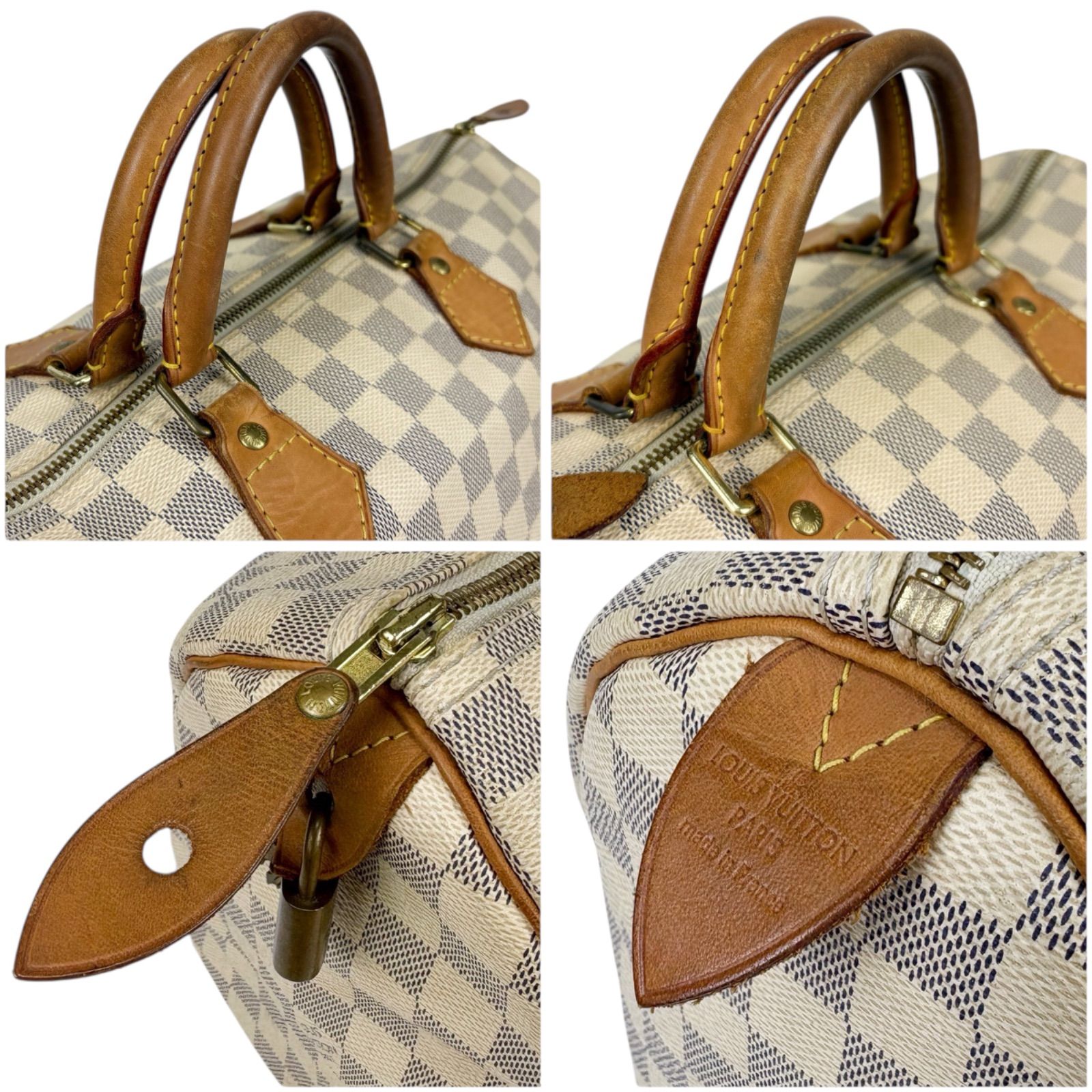 値引き歓迎！ ルイヴィトン ダミエアズール スピーディー35 ボストンバッグ LOUIS VUITTON ルイヴィトン ダミエ アズール スピーディ35