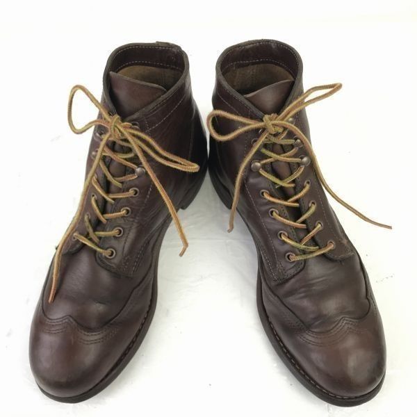 希少ビンテージ/Vintage 　ウルヴァリン　1000マイルブーツ　25.5-26.5程度〈ブラウン/茶/BROWN〉クロムエクセルレザー　 WOLVERRIN 1000MILE　WB27-2(特価BUZZBERG