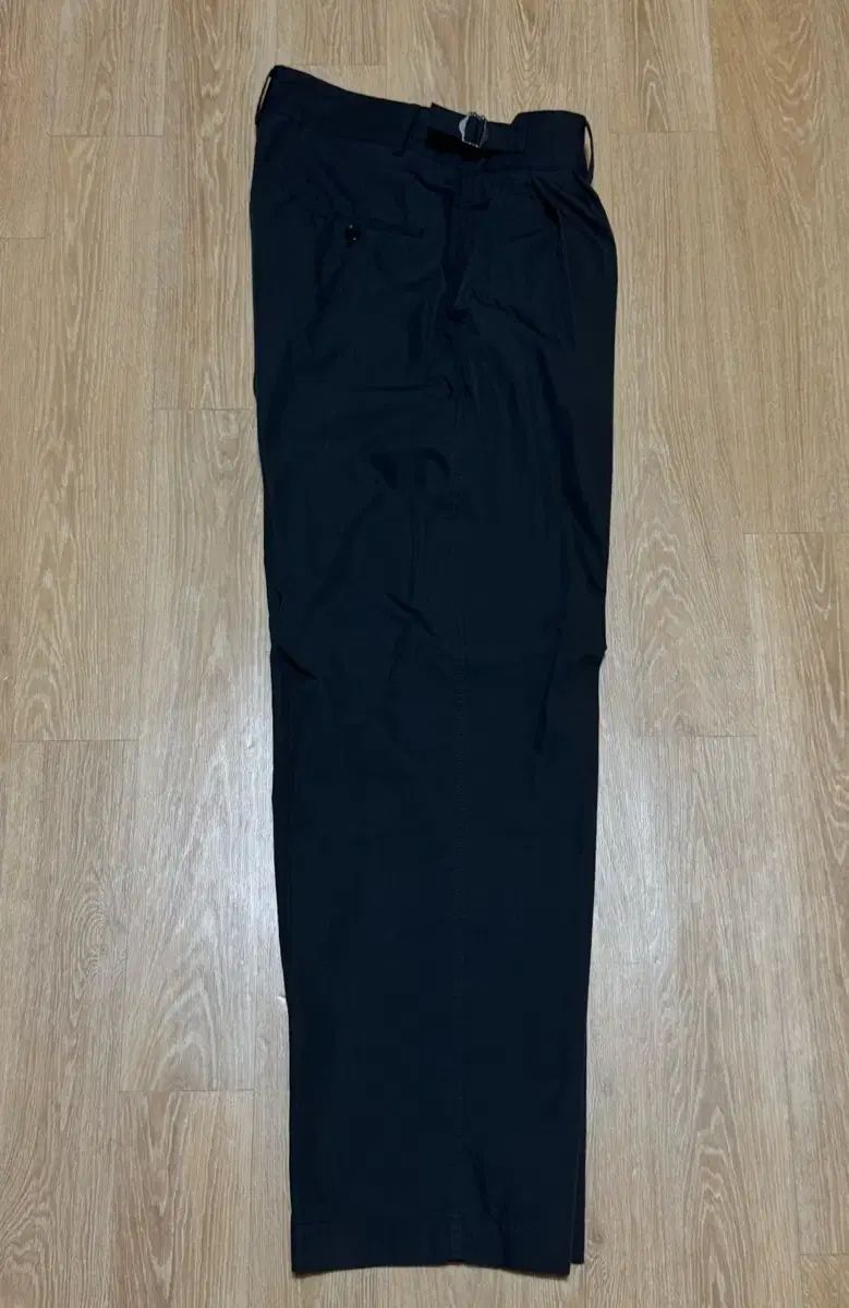 ANOTHER OFFICE アナザーオフィス 25SS サンティアゴ オフィサー パンツ 黒
