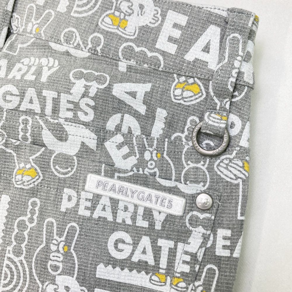 サイズ：0 PEARLY GATES パーリーゲイツ 055-2231020 パンツ どうしちゃったPG グレー系 [240101499909] ゴルフウェア レディース ストスト サイズ：0 PEARLY GATES パーリーゲイツ 055-2231020 パンツ