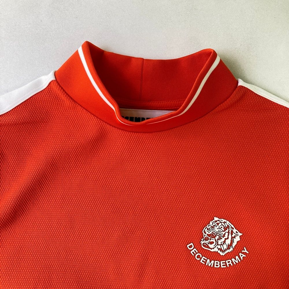 DECEMBERMAY ワンピース サイズ：S DECEMBERMAY ディセンバーメイ 半袖ワンピース オレンジ系