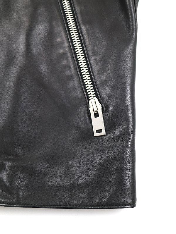 マルタン マルジェラ14ライン 2011ss ハの字ライダース　5zip Maison Margiela / メゾン マルジェラ ： 5-ZIP LEATHER JACKET