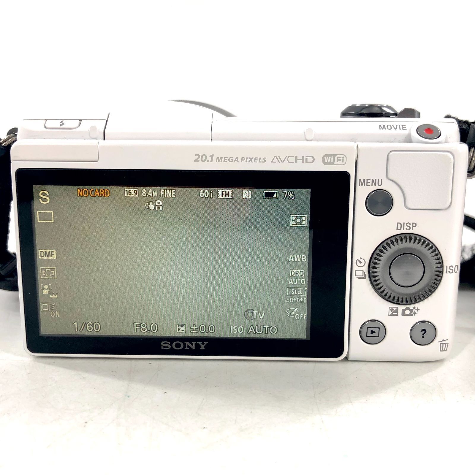 SONY ソニー α5000 ミラーレス一眼カメラ ホワイト レンズ 0.25m/0.82