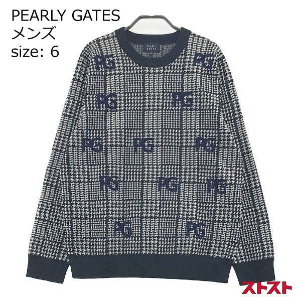 PEARLY GATES パーリーゲイツ 千鳥 長袖シャツ 秋冬 size6 美品