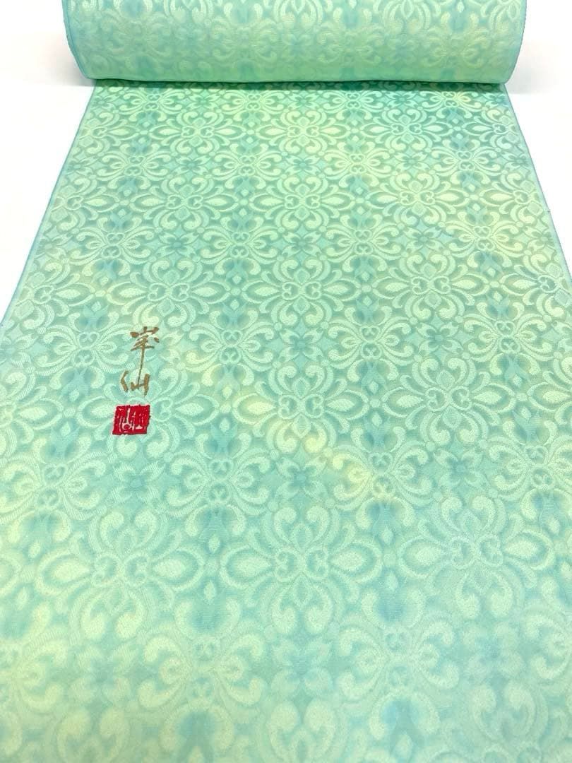 無地小紋 紋意匠 寿光織 峯仙 ぼかし 正絹 反物 - メルカリ