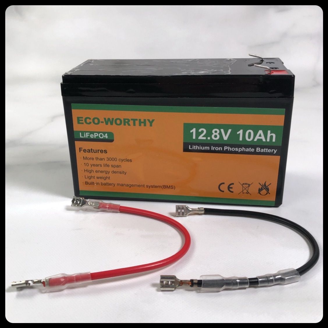 ECO-WORTHY 10AH リチウムイオンバッテリー 12V 128Wh バッテリー リン酸鉄 リチウム電池 lifepo4 ディープサイクル  3000回 BMS保護 RV キャンピングカー 自動車 ソーラーパネル ソーラーシステム(23022780) - メルカリ