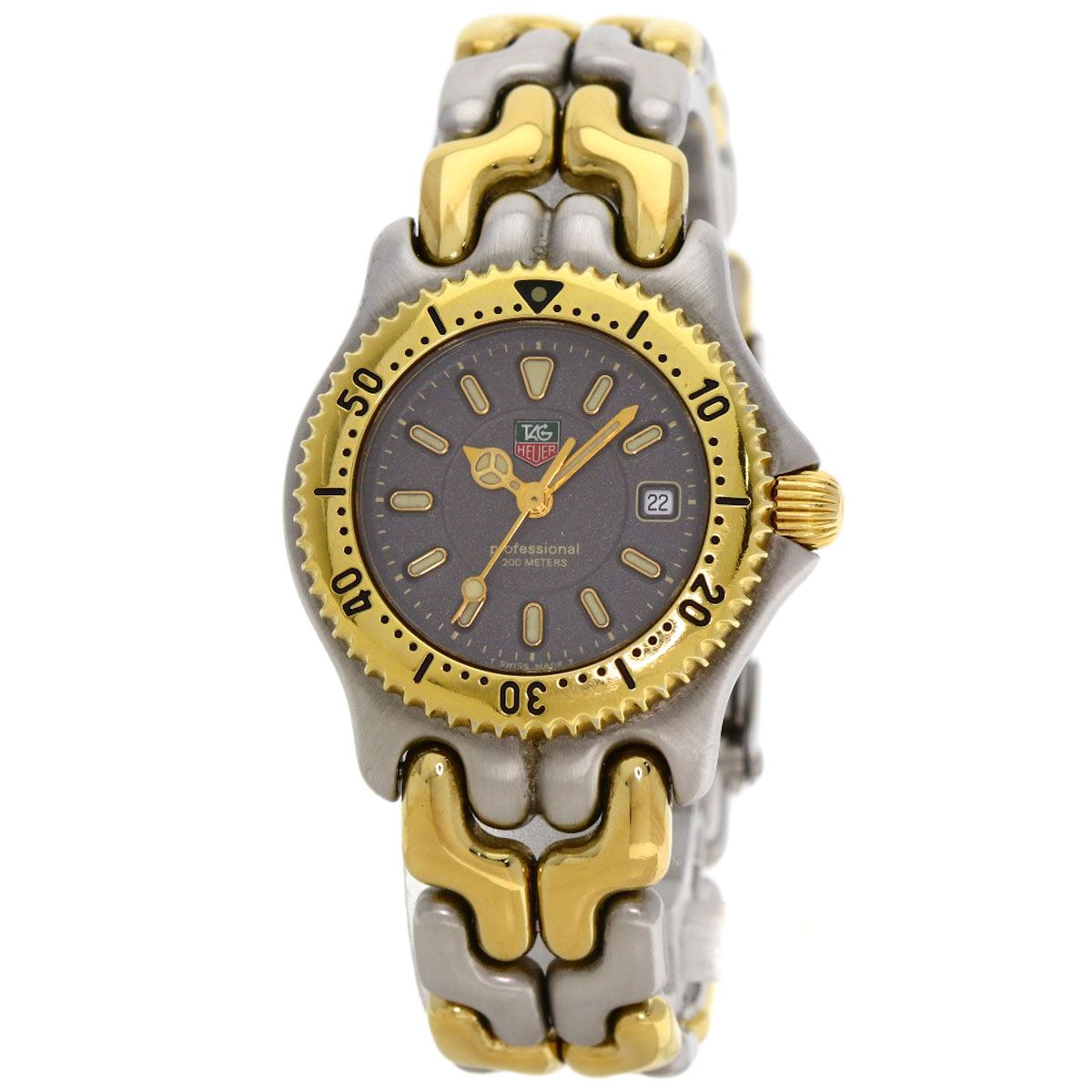 TAG HEUER タグホイヤー WG1320-2 セル デイト プロフェッショナル 腕時計 SS SSxGP レディース