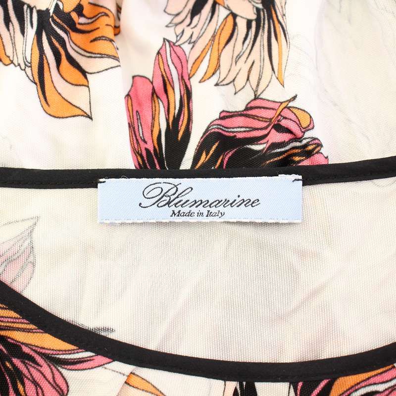 Blumarine ブルマリン ワンピース I38 花柄 ノースリーブ - メルカリ
