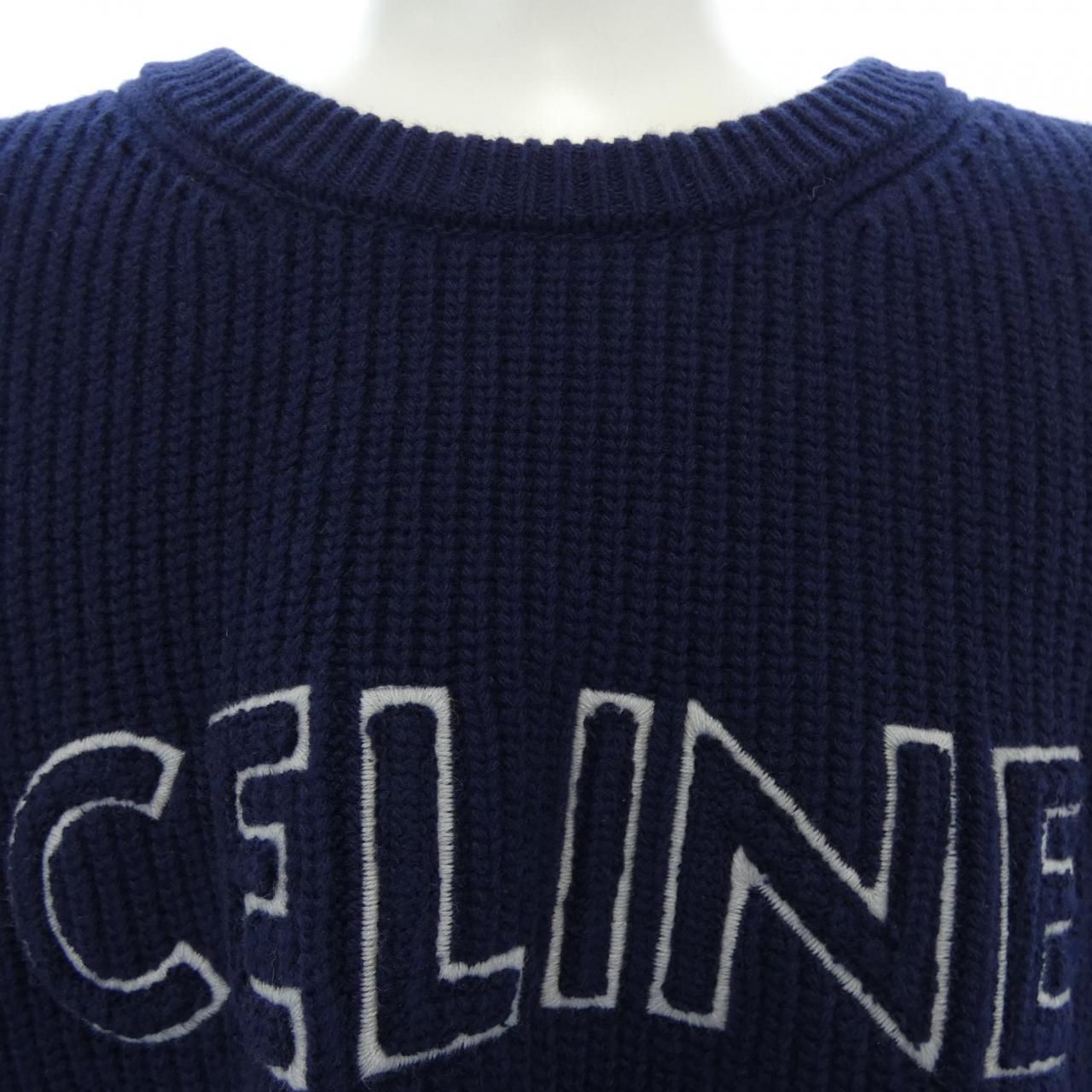高級 セリーヌ CELINE CELINE オーバーサイズ クルーネックセーター RYO2J0ZTQ ニット 使用1回
