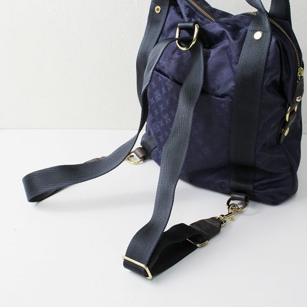 russet ラシット モノグラム 2wayバッグ/ネイビー系 トートバッグ