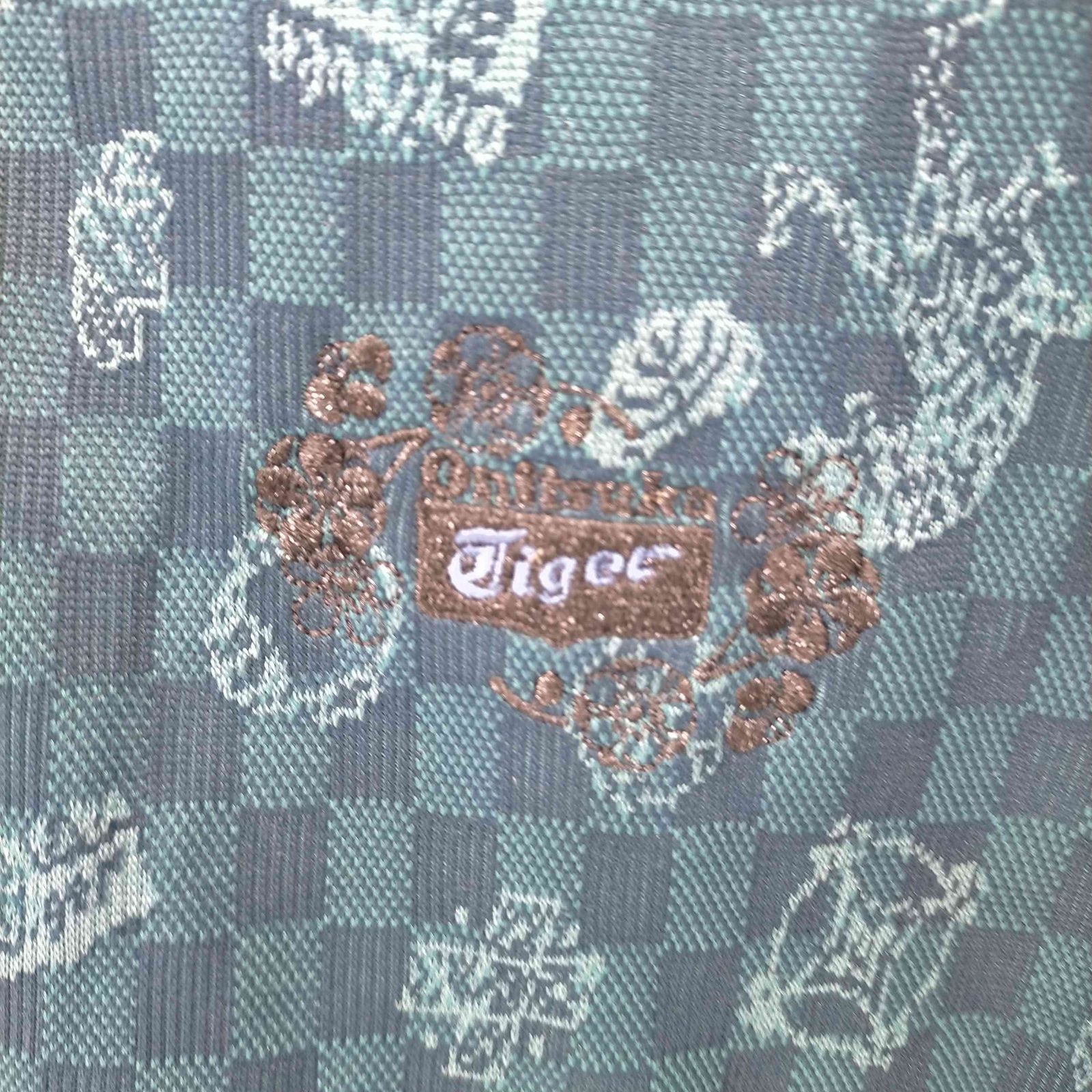 オニツカタイガー ONITSUKA TIGER ブロックチェック 刺繍ジャージ 