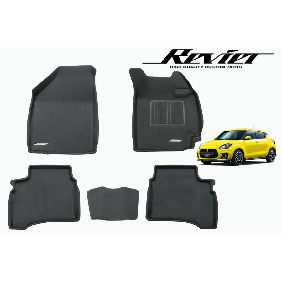 Z03系 スイフト スイフトスポーツ 立体形状 フロアマット 1台分 5ピース 防水 防汚 ラバー 3D Maxpider フロアマット マット シート ZC33S ZC13S ZC53S ZD53S ZC83S ZD83S ZC43S