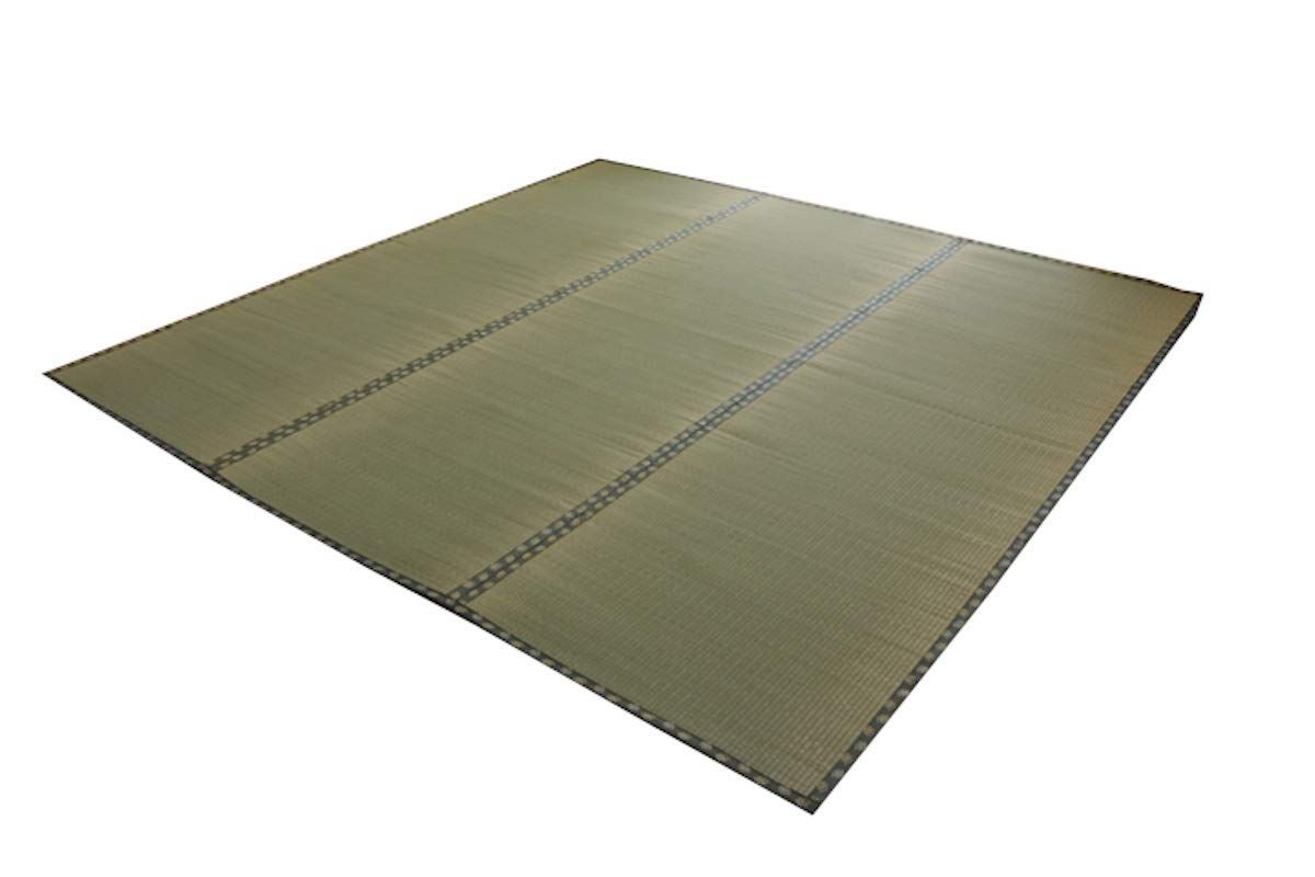 数量 上敷き カーペット 日本製 約176×176cm 双目織 江戸間2畳 ヒバ加工 松 ラグ 1103232 い草 ベージュ イケヒコ コーポレーション