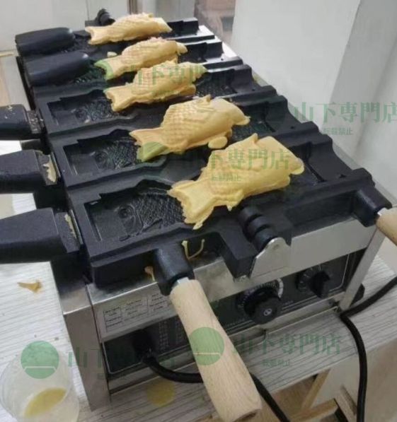 電気 たい焼き器 アイスコーン たい焼き器 アイスクリームコーンメーカー 5個焼き 業務用 家庭用 １0０V