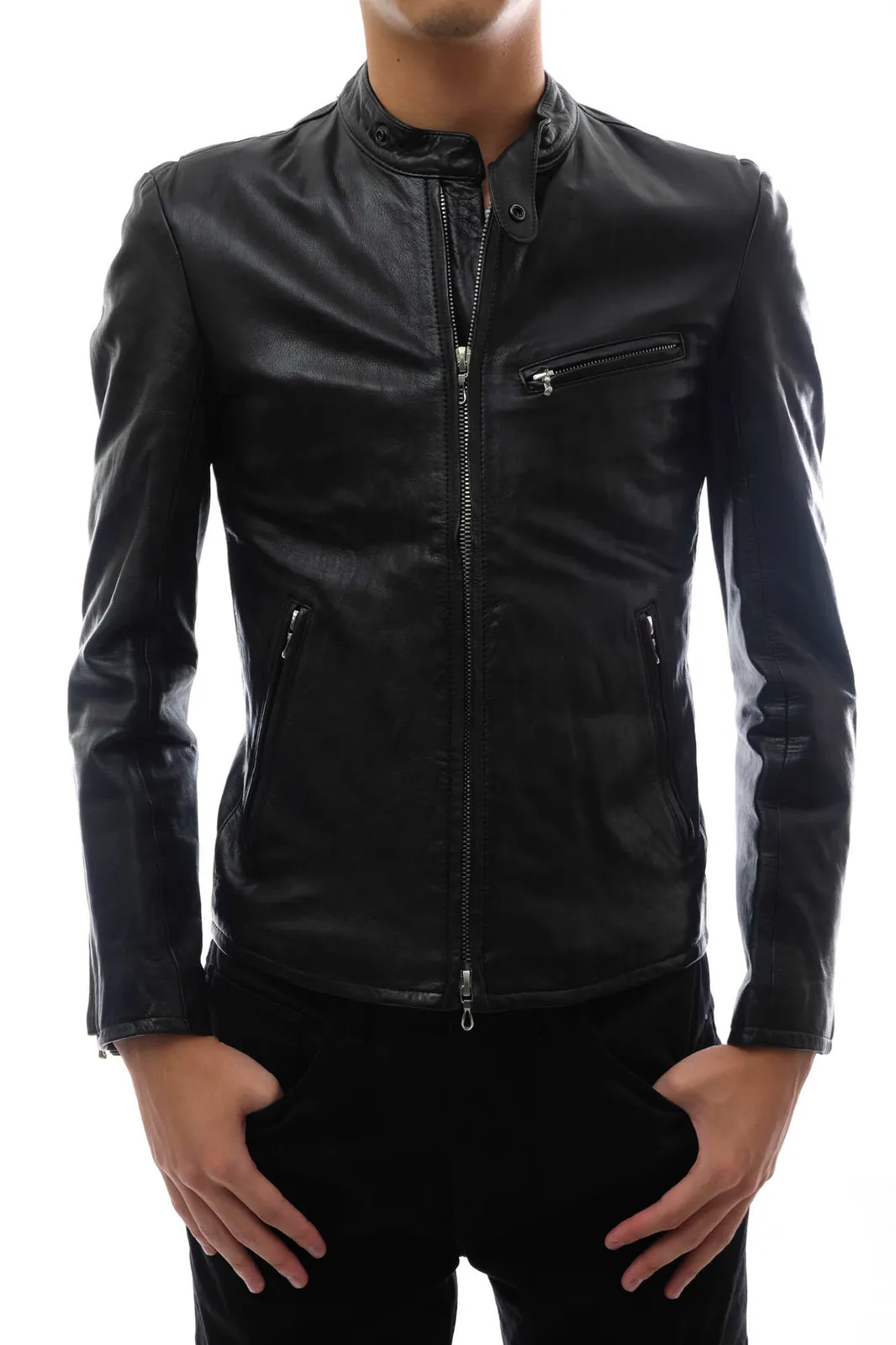 リチウムオム ラクーンファーラムレザージャケット　サイズ46 リチウムオム ラクーンファーラムレザージャケット サイズ46 リチウム