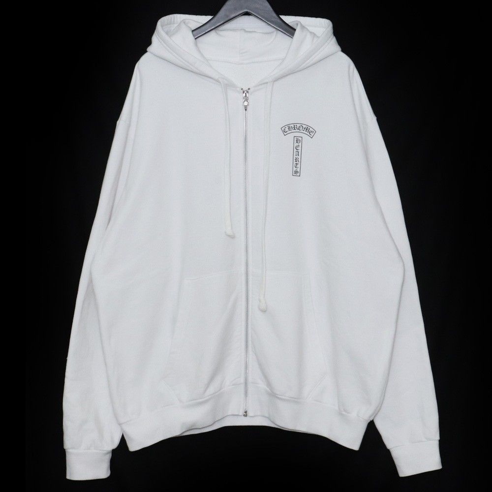 クロムハーツ バックアーチ ジップ アップ パーカー フーディー