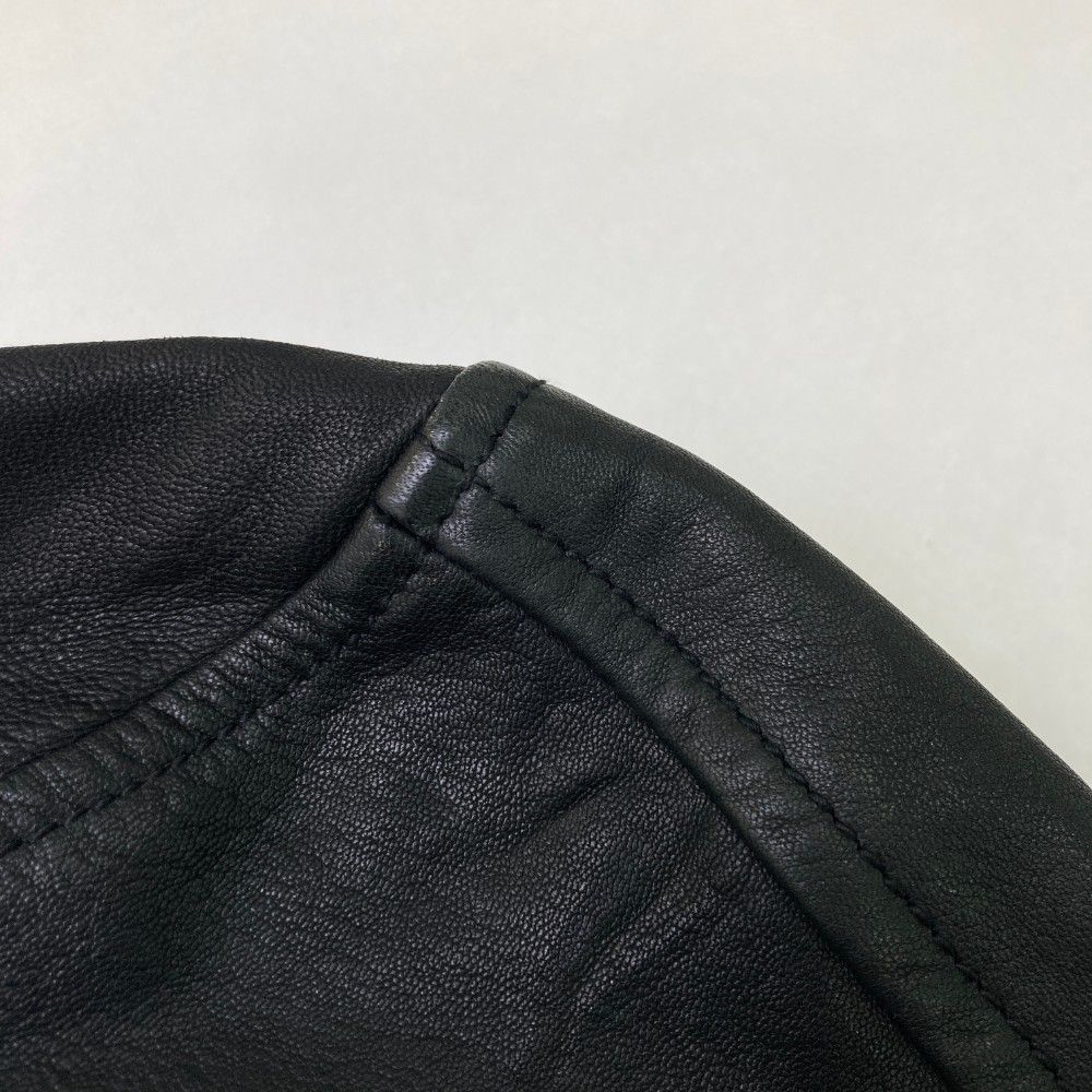 DIESEL ディーゼル レザー シングルライダースジャケット ブラック系 L
