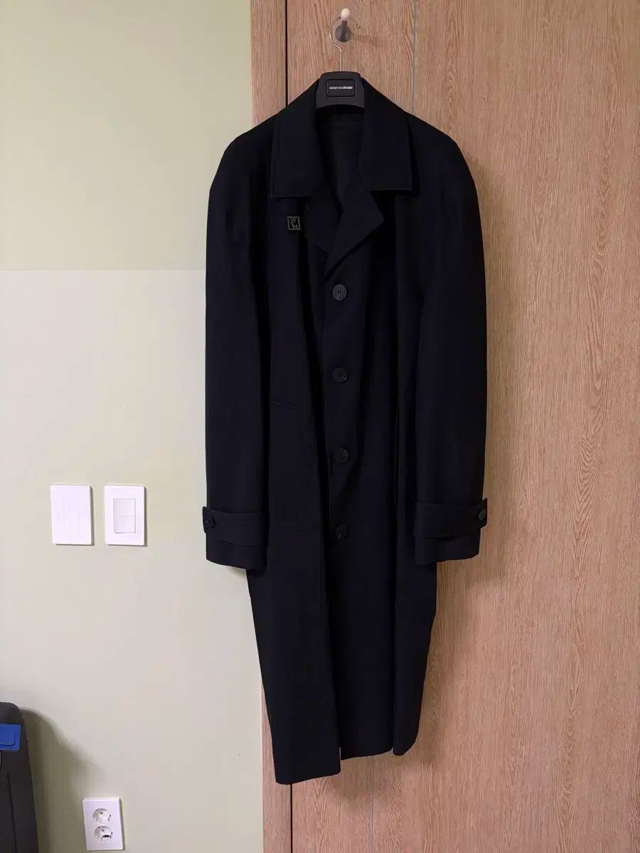 WOOYOUNGMI ウーヨンミ 24ss ブラック ターンアップ コート
