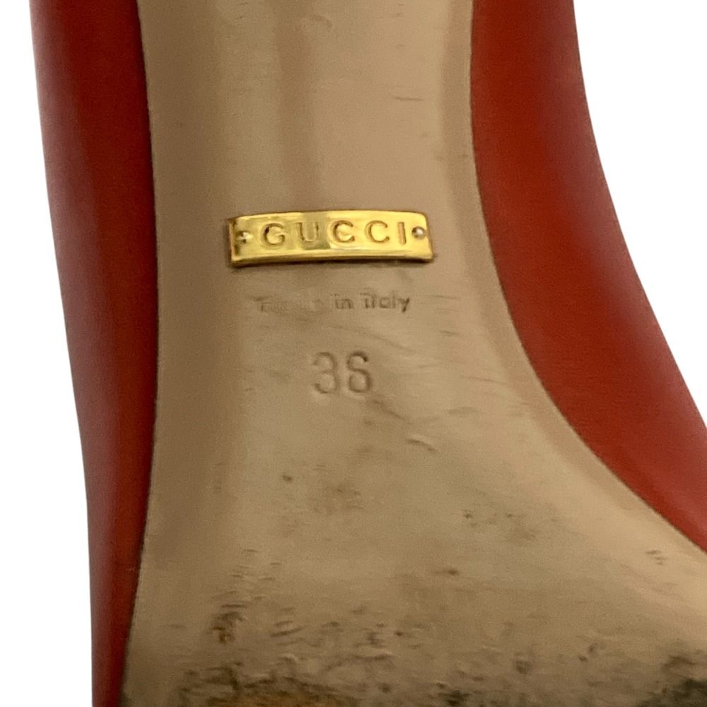美品 GUCCI グッチ ホースビット レザー パンプス 36 23cm相当