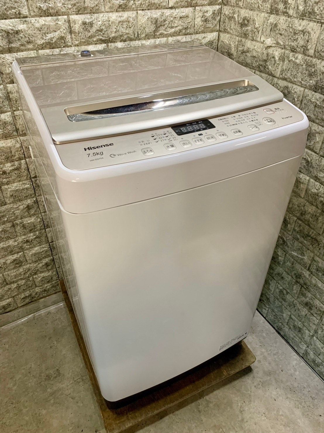 大阪送料無料☆3か月保障付き☆洗濯機☆2021年☆ハイセンス☆7.5  