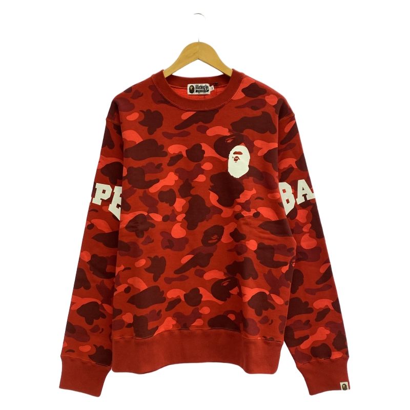 A BATHING APE SAMPLE カモフラスウェット サイズXL アベイシングエイプ レッド 001SWE301007X 19
