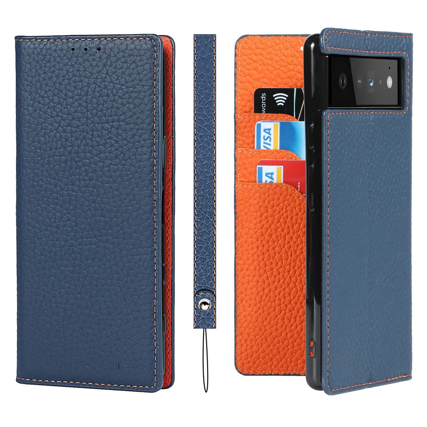 【人気商品】グーグル pixel 6 pro カバー 6 google ピクセル 6 手帳型 プロ 手帳ケース google pixel ケース 6 pro caseZouzt 牛革 Pro 本革レザー 本皮 ストラップ付き ヘッドフォンケーブルベルト付き P
