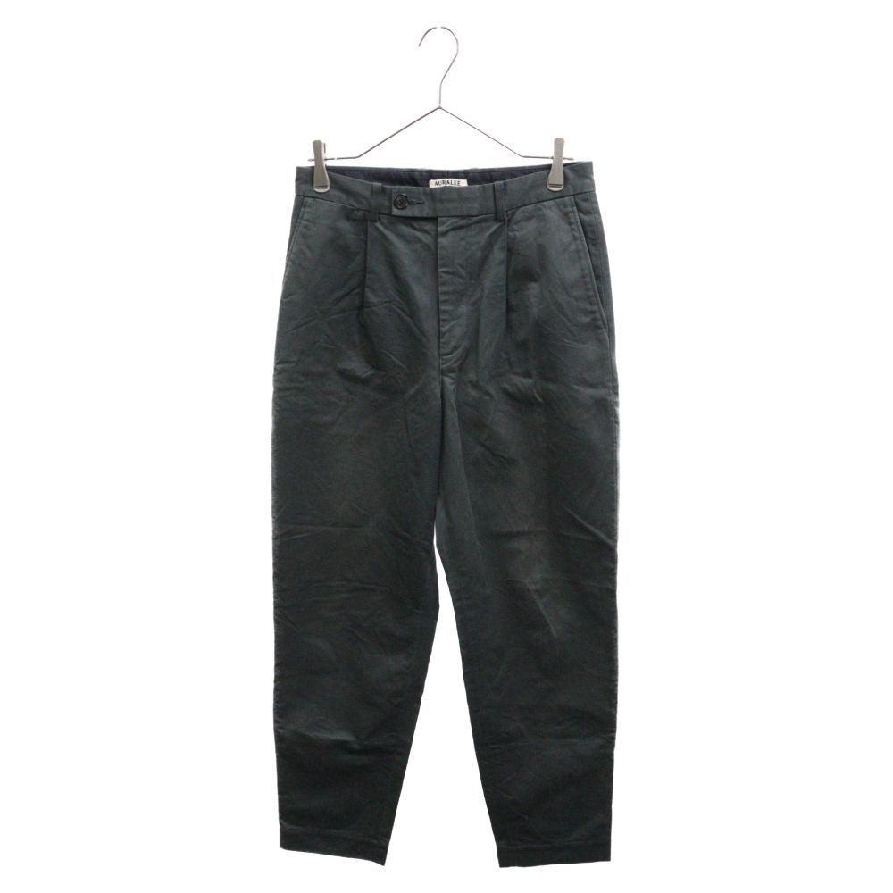 AURALEE (オーラリー) 21SS EXCLUSIVE WASHED FINX CHINO PANTS フィンクス チノパンツ ダークグリーン A21SP01UA