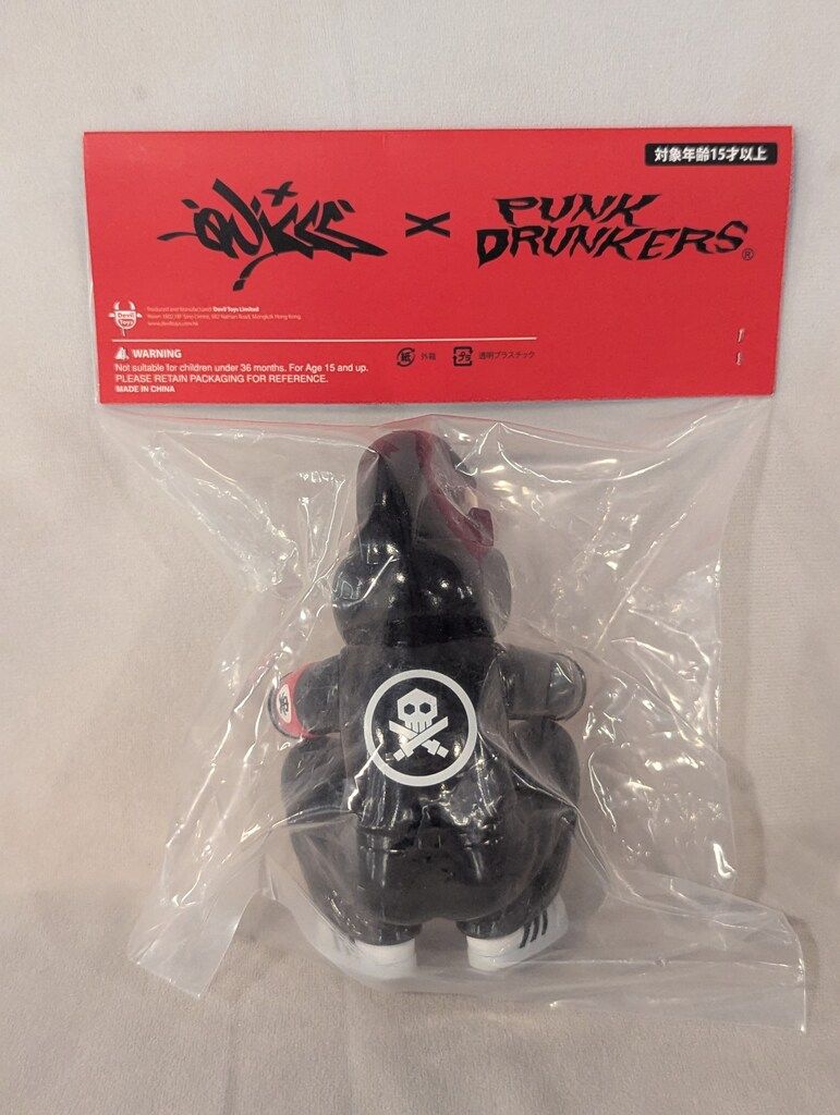 あいつ番長 punkdrunkers Quiccs TEQ63 QUICCS x PUNKDRUNKERS あいつ番長 TEQ63 ヤンキー座り BLACK ver
