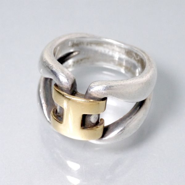 HERMES vintage ヒストリー・リング 9号（コンビ） - メルカリ