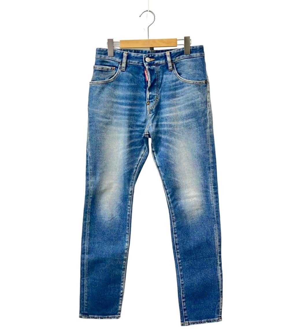 598）DSQUARED2 ディースクエアード デニム パンツ 総柄 ディー