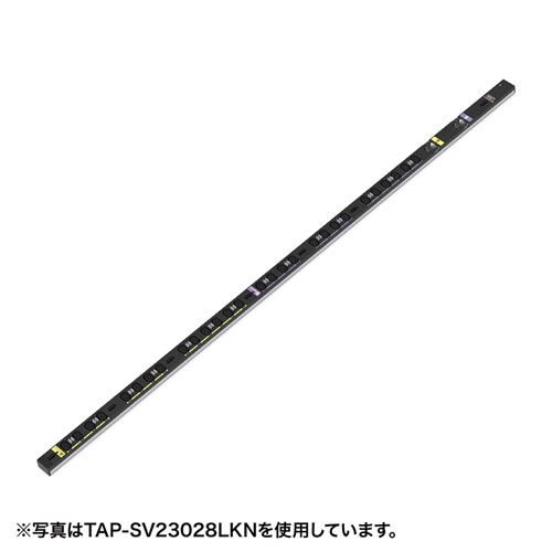 サンワサプライ 19インチサーバーラック用コンセント 200V 30A 抜け防止ロック機能付き TAP-SV23012LKN