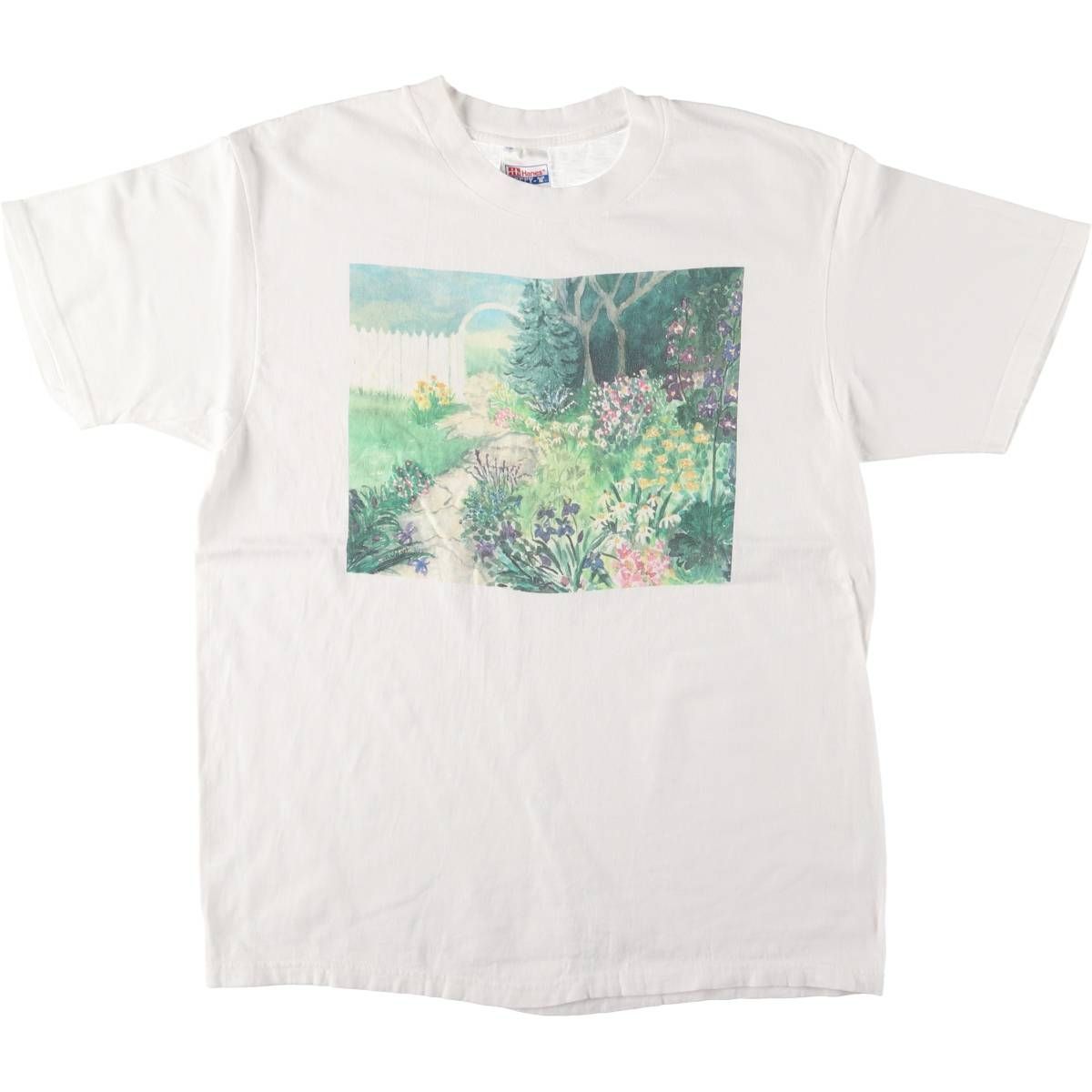 古着 90年代 ヘインズ Hanes BEEFY-T アートTシャツ メンズL相当 ヴィンテージ|eaa549649