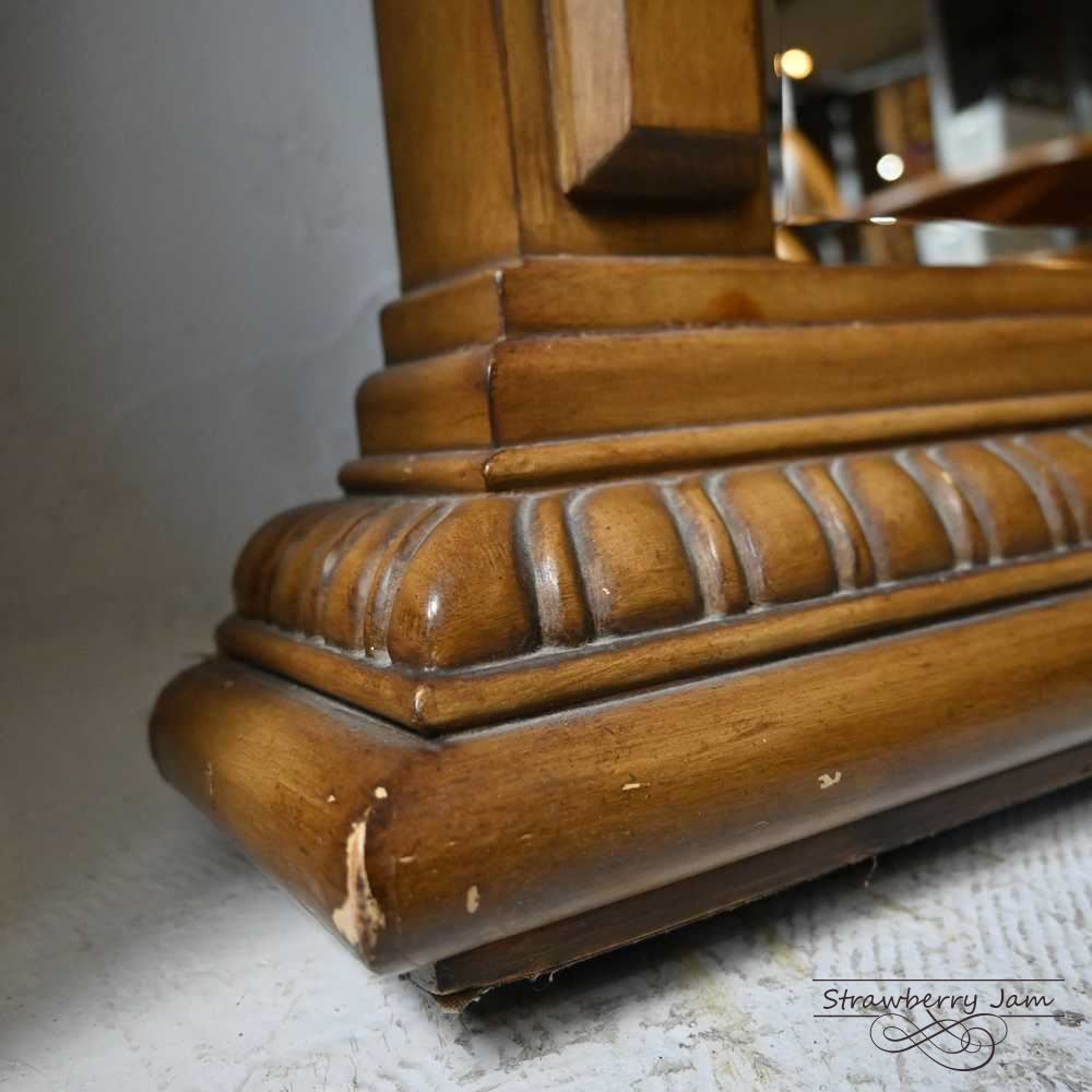 N-6 フランスアンティーク フレンチミラー 剥離家具 姿見 全身鏡