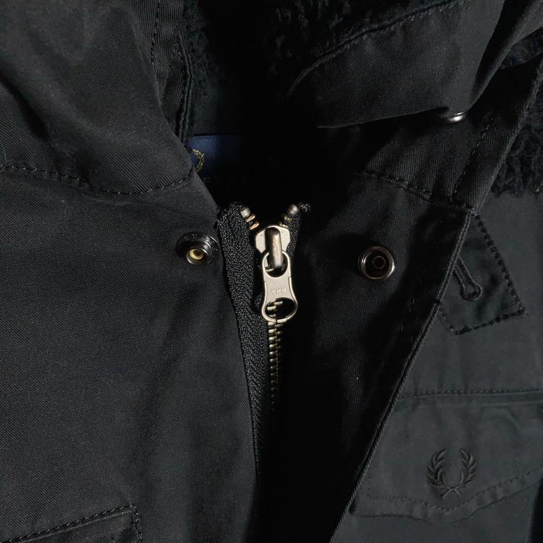 FRED PERRY カバーオール Mサイズ ネイビーブラック The DUFFER of ST.GEORGE（ザダファーオブセントジョージ）の