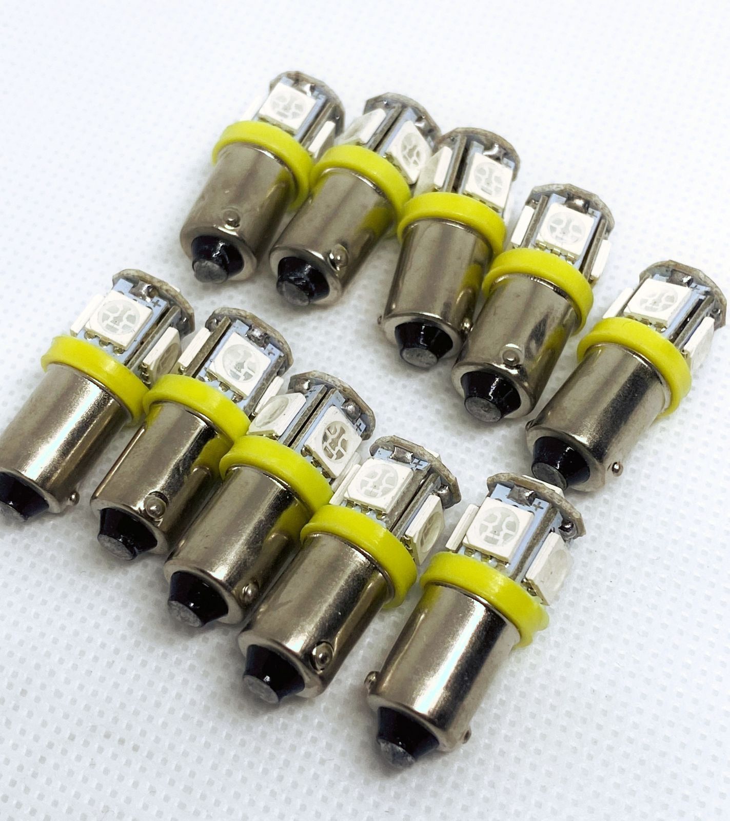 高輝度 24V専用 BA9S LED バルブ 5SMD搭載 角型マーカー サイド