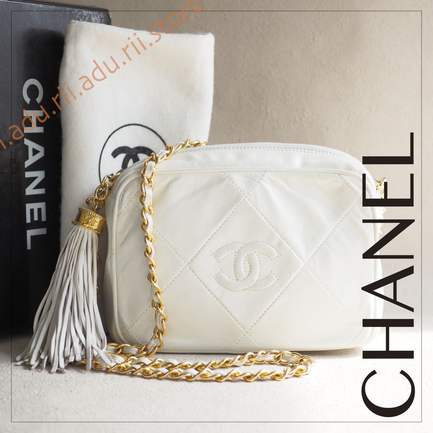 ヴィンテージ シャネル CHANEL フリンジ マトラッセ 18 チェーン 