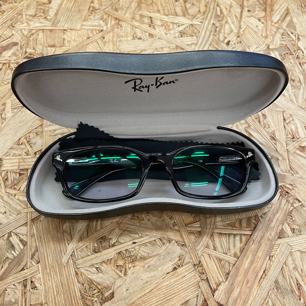 RayBan レイバン KJ 降谷 建志氏 着用モデル メガネ 黒 ブラック Black ケースあり 伊達眼鏡 Dragon Ash - メルカリ