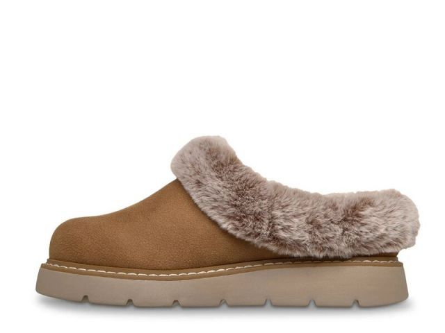 今すぐ一括検索！必見。 スケッチャーズ レディース サンダル シューズ BOBS Keepsakes Lite Cozy Blend Slipper - Women s Cognac