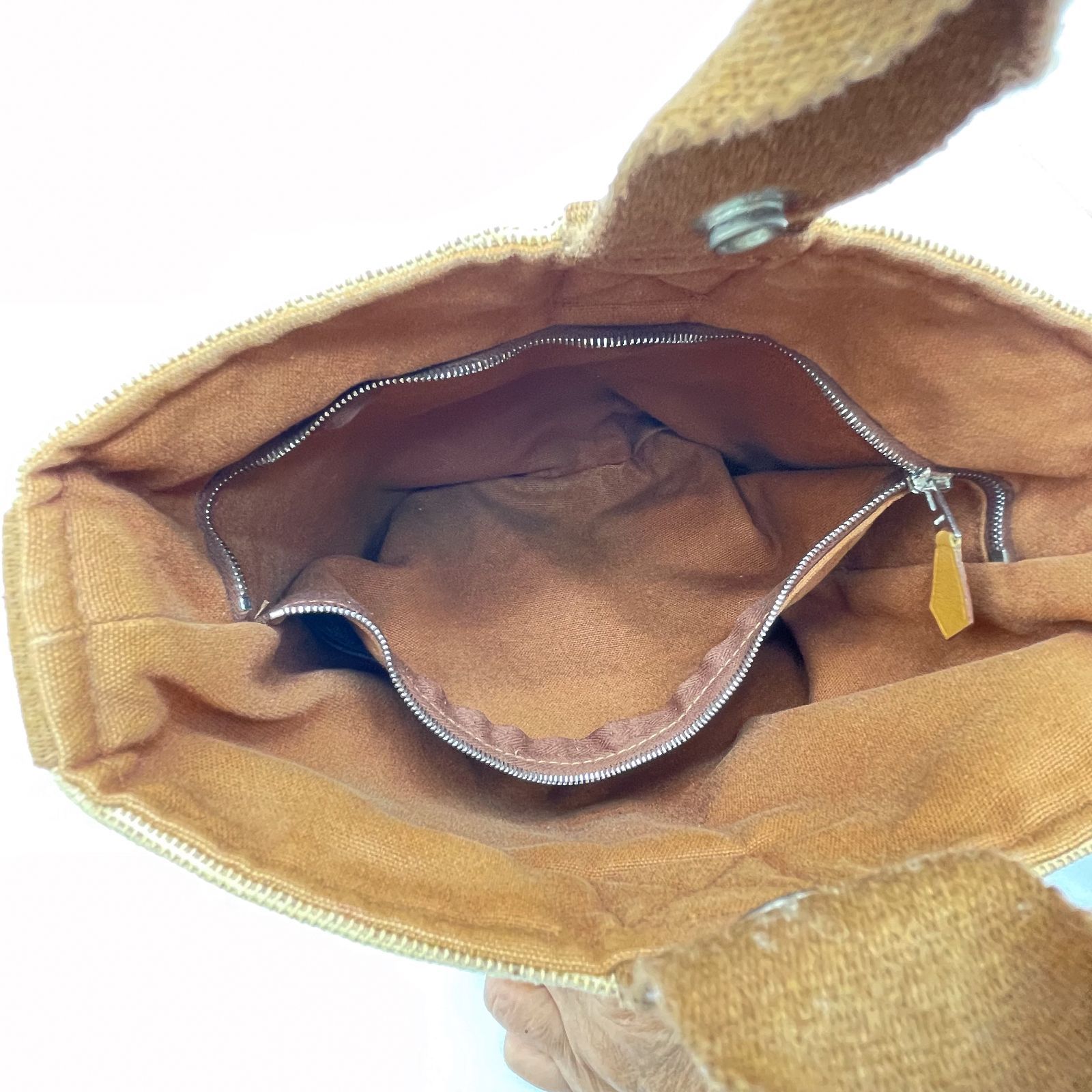 HERMES】エルメス サクソーPM バケツ型 ハンドバッグ ベージュ