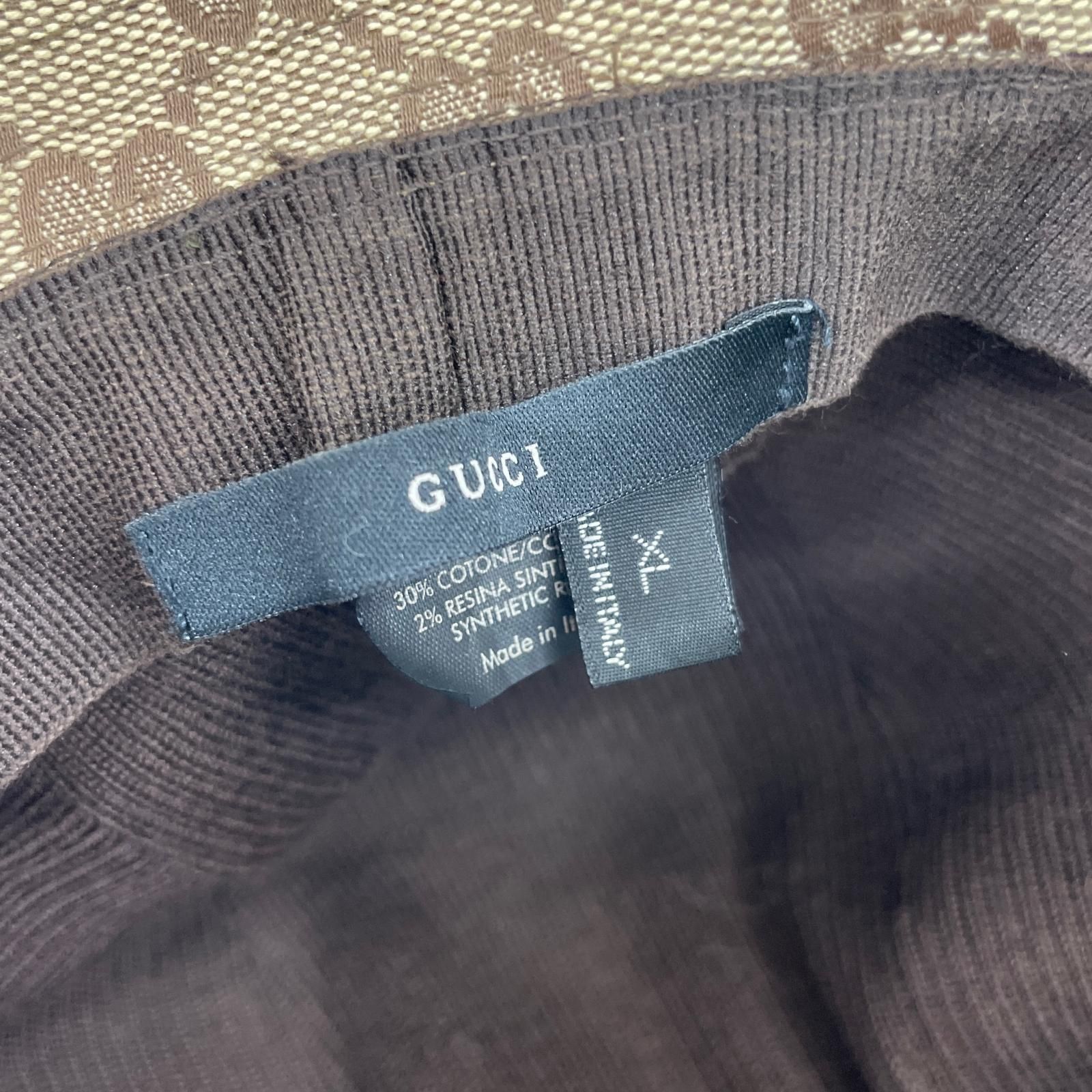 グッチ　GG柄　バケットハット　XL GUCCI 新品同様 グッチ バケットハット リバーシブル バケハ