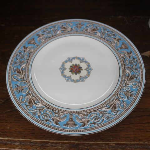 【】フロレンティーン　コバルト　ディナープレート　5枚　27cm 未使用 セール中 5枚セット ウェッジウッド フロレンティーン 26.5cm