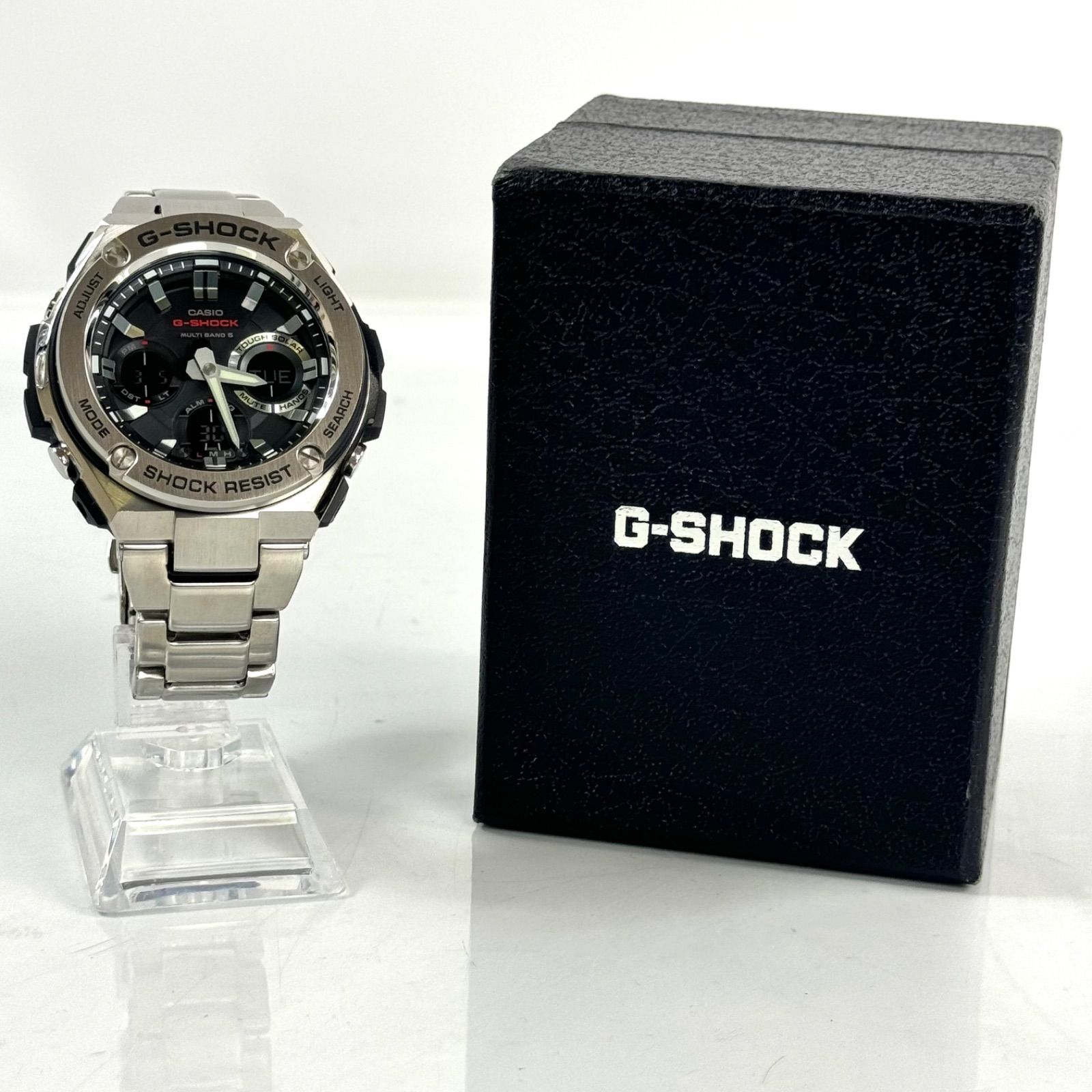 美品】カシオ G-SHOCK ジーショック G-STEEL GST-W110D-1AJF 電波 